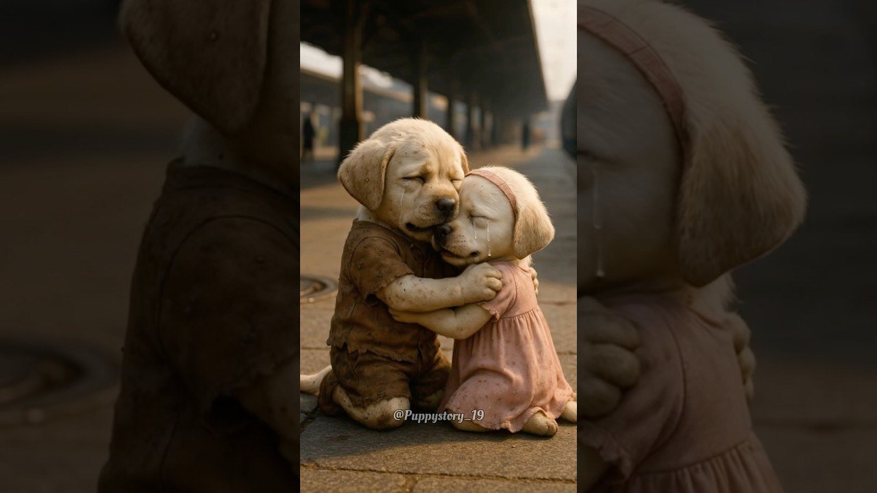 Poor Puppy and His Sister Emotional Train