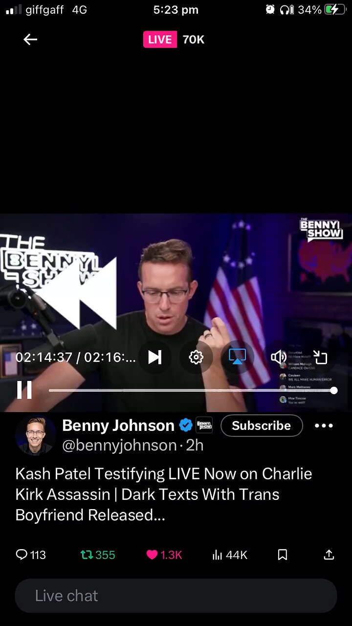 Benny Johnson : demonetising, defunding the left that cause violence ?