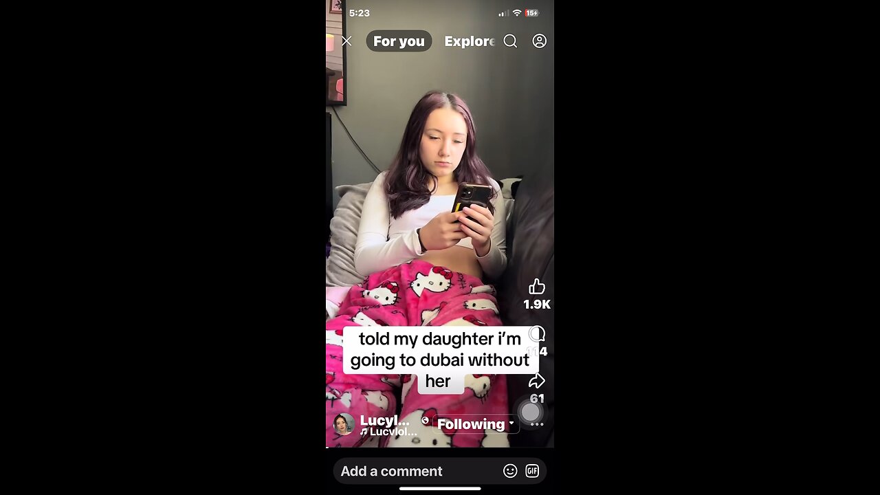 She’s not going