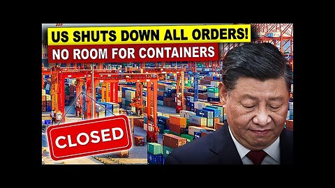 US Shuts Down All Orders on Totally, China-US Shipping Completely Stop, Containers Stuck on Port