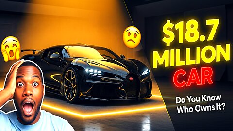 Only ONE Car Like This Exists – $18.7 Million Bugatti La Voiture Noire! 🤯"