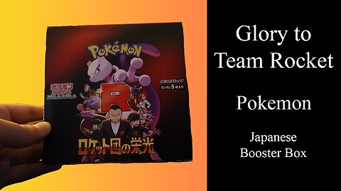 Opening the Glory of Team Rocket Booster Box
