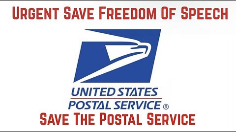 Urgent: Save Freedom Of Speech, Save The Postal Service by Dr Shiva
