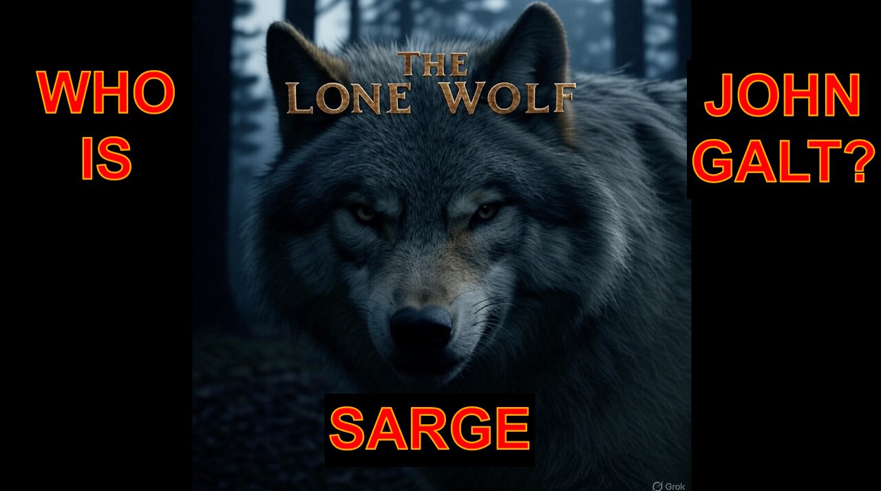 SARGE W/ THE RETURN OF "LONE WOLF" W/ EXPLOSIVE "OUTTEL" THAT IS VITAL PT 1. WHO IS John Galt?L