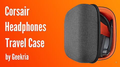 Corsair Over-Ear Headphones Travel Case, Hard Shell Headset Carrying Case | Geekria