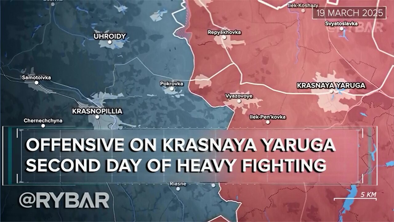 ►🚨▶⚡️🇺🇦⚔️🇷🇺 Rybar Review of the Special Military Operation on Mar.21C 2025
