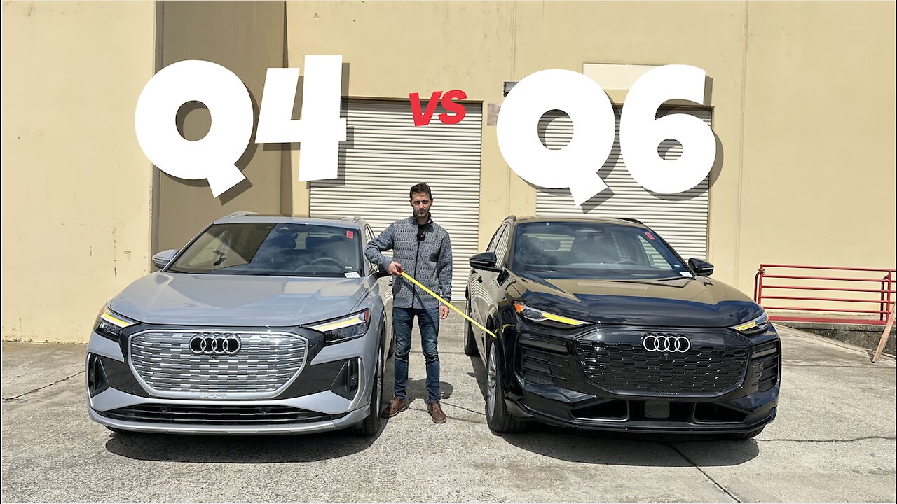 Audi Q6 vs Q4. Audi's electric SUV's.Which one is better looking?