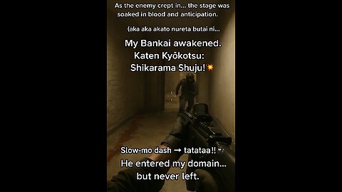 He walked in like it was a game… But I had anime OST and main character energy. BANKAI! 💀⚔️ tata