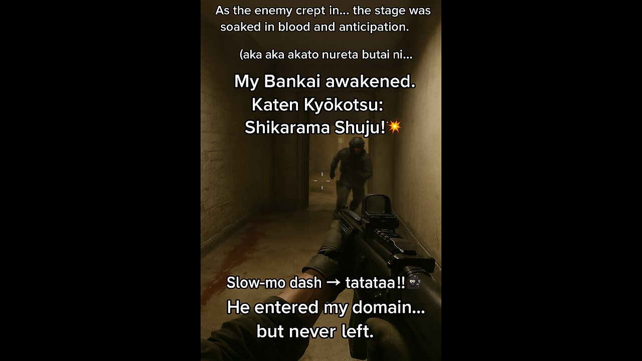 He walked in like it was a game… But I had anime OST and main character energy. BANKAI! 💀⚔️ tata