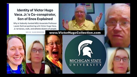 Jim Fetzer Researcher Susan Bradford SubStack Slanders SonOfEnos Miranda Webb MSU Dr Lauren Sullivan