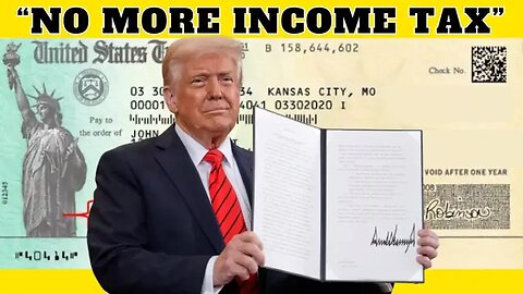 Trump Says Income Tax Is Ending Soon… And Massive Dividend Checks Are About To Hit Americans