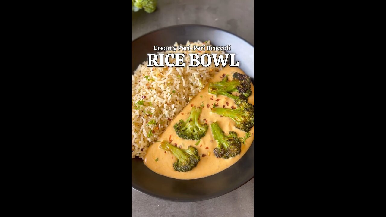 Brocolli perri perri Rice Bowl.