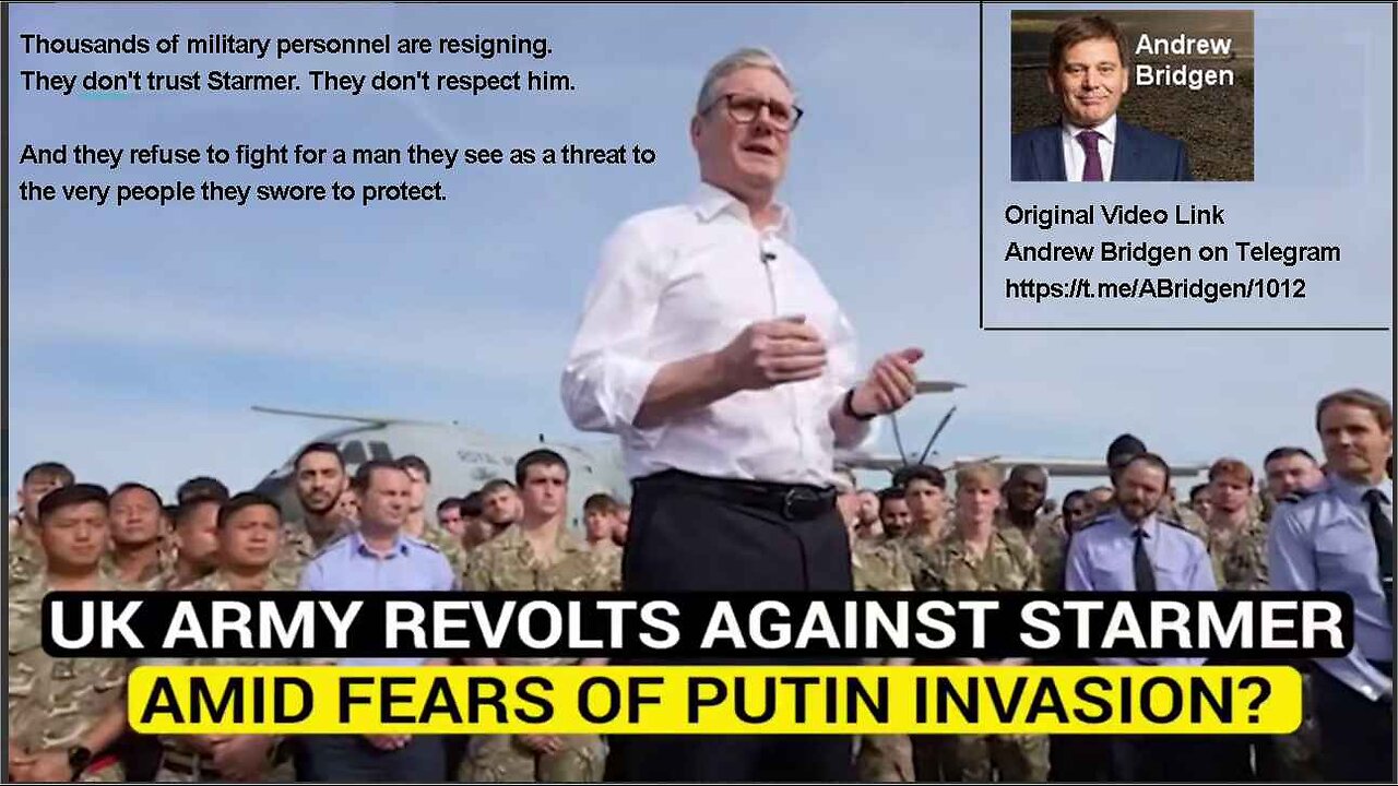 THE BRITISH MILITARY DOES NOT STAND WITH KEIR STARMER
