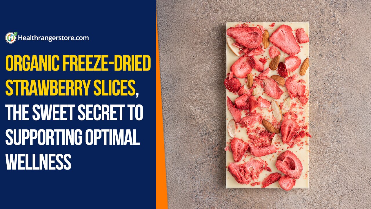 Organic Freeze-Dried Strawberry Slices, the sweet secret to supporting optimal wellness