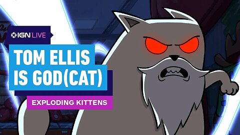 Exploding Kittens - Tom Ellis is GOD (Cat) In Netlfix's New Animated Show _ IGN Live 2024