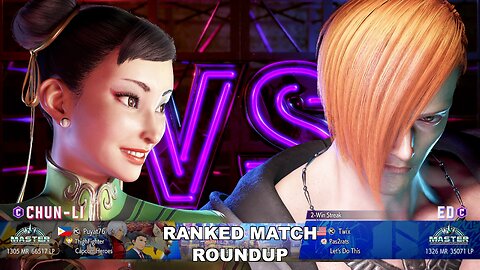 Kuya Kalbo SF6 Ranked Match Roundup. Chun Li Master Rank [Hori Fight Stick]