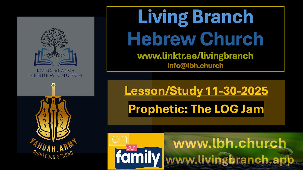 11-30-2025 Prophetic: The LOG Jam