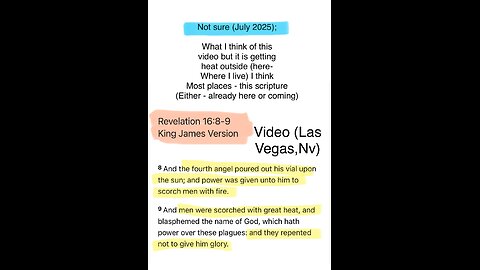💌 heat Rev 16:8-9 kjv 🤔💌