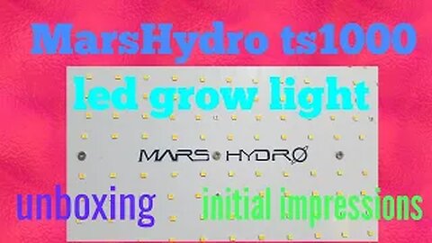 Mars Hydro TS1000 - best budget led grow light - review