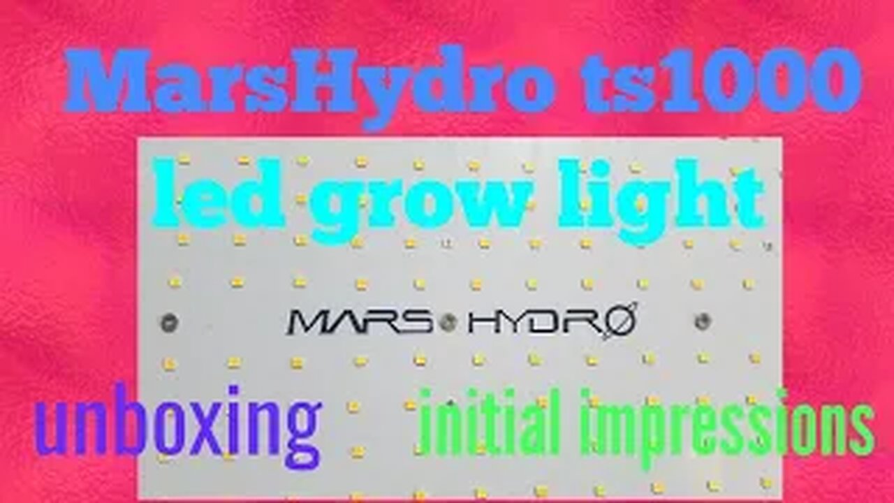 Mars Hydro TS1000 - best budget led grow light - review