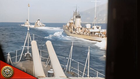 Regia Marina - Italian Navy naval parade in 1938 in Naples - ww2 {Colorized & Enhanced}