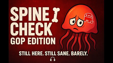 Spine Check: GOP Edition 🦴🪼 (Spoiler: It’s Missing) Built Different — Still Here.