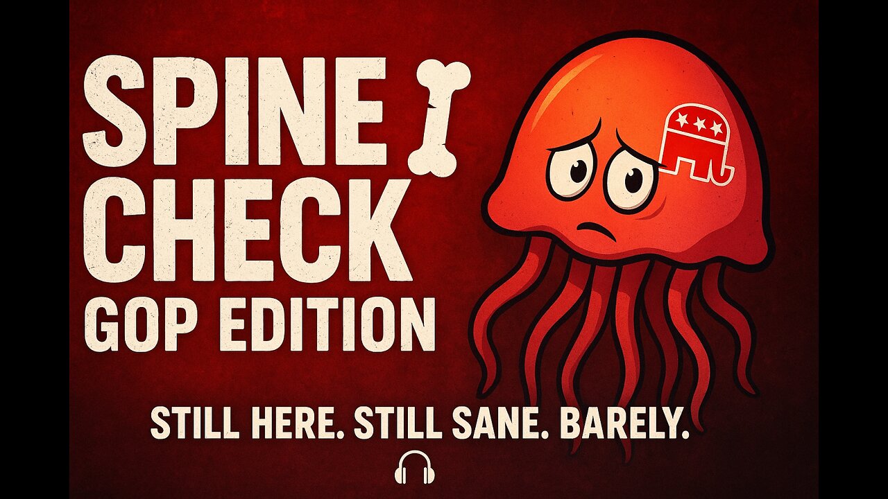 Spine Check: GOP Edition 🦴🪼 (Spoiler: It’s Missing) Built Different — Still Here.