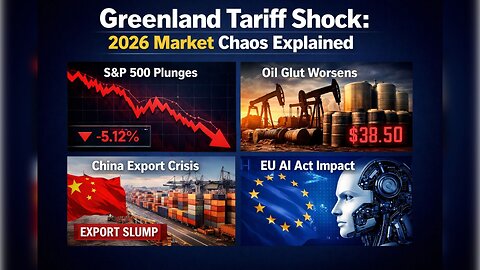 Greenland Tariff Shock: Market Chaos Explained (S&P 500, Oil Glut, China Export Crisis, EU AI Act)
