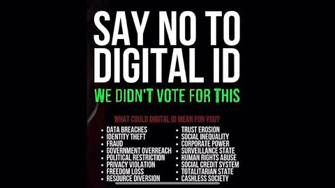 FORCED MANDATORY UK 666 DIGITAL ID STARTS SEPTEMBER 28, 2025 - EU CBDC STARTS OCTOBER 2025