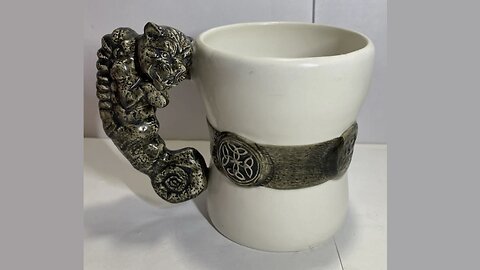 Clean, Weird, Freaky & Fun: VTG 1997 Vandor Ceramic Goth Gothic Gargoyle Handle Mug (EUC)