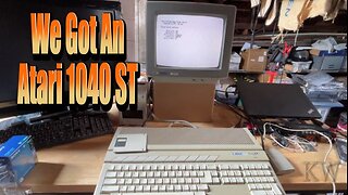 We got our 1st Atari ST 1040..