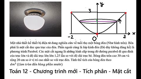 Toán 12: Tích phân: Một nhà thiết kế thiết bị điện tử đang nghiên cứu về tuổi thọ một bóng đèn