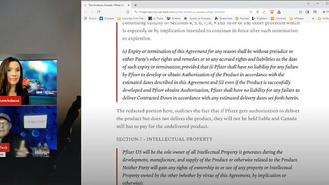 "Revealed: Controversial Pfizer Contract with Canada - Lies, Redactions, and Death?"