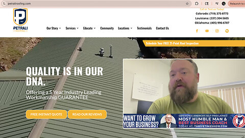 Clay Clark Client Success Story | Celebrating 4X Growth of PetraliRoofing.com “It Has Grown Exponentially. It Really Does Start to Pay Off! It’s a No-Brainer. You Guys Have a Long Track Record.” - Shea Suess (PetraliRoofing.com)