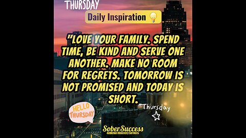 🗣Be Kind & Serve Others! Tomorrow Isn't Promised‼️💛#DailyInspiration #MorningQuote #SoberCoach
