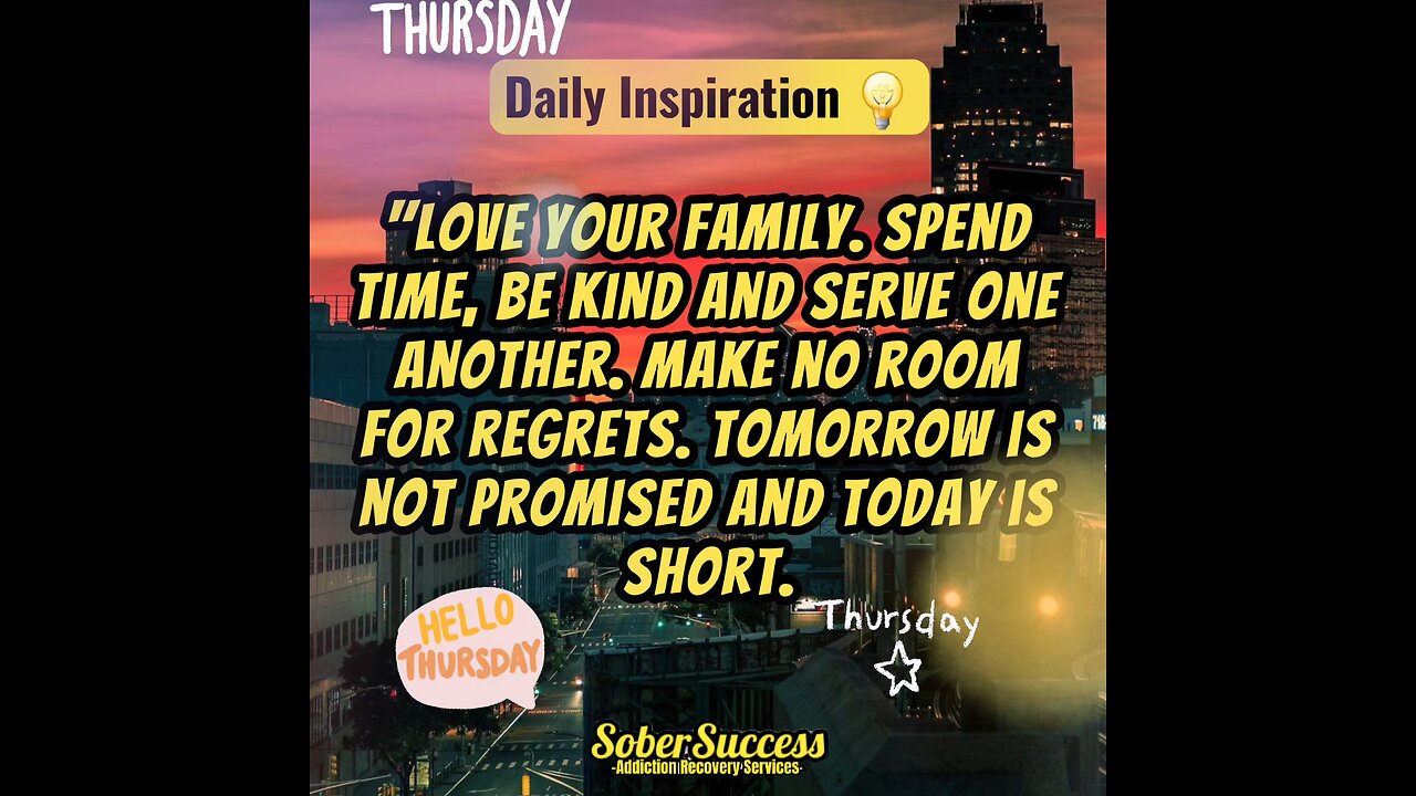 🗣Be Kind & Serve Others! Tomorrow Isn't Promised‼️💛#DailyInspiration #MorningQuote #SoberCoach