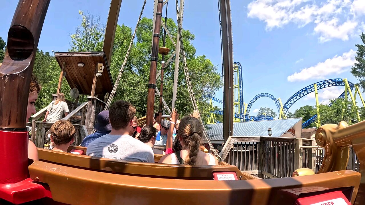 Pirate ride Knoebels amusement resort