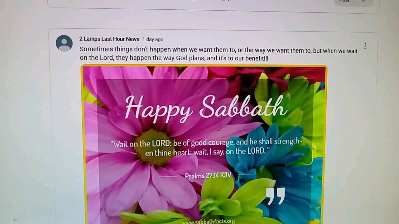 Happy Sabbath!