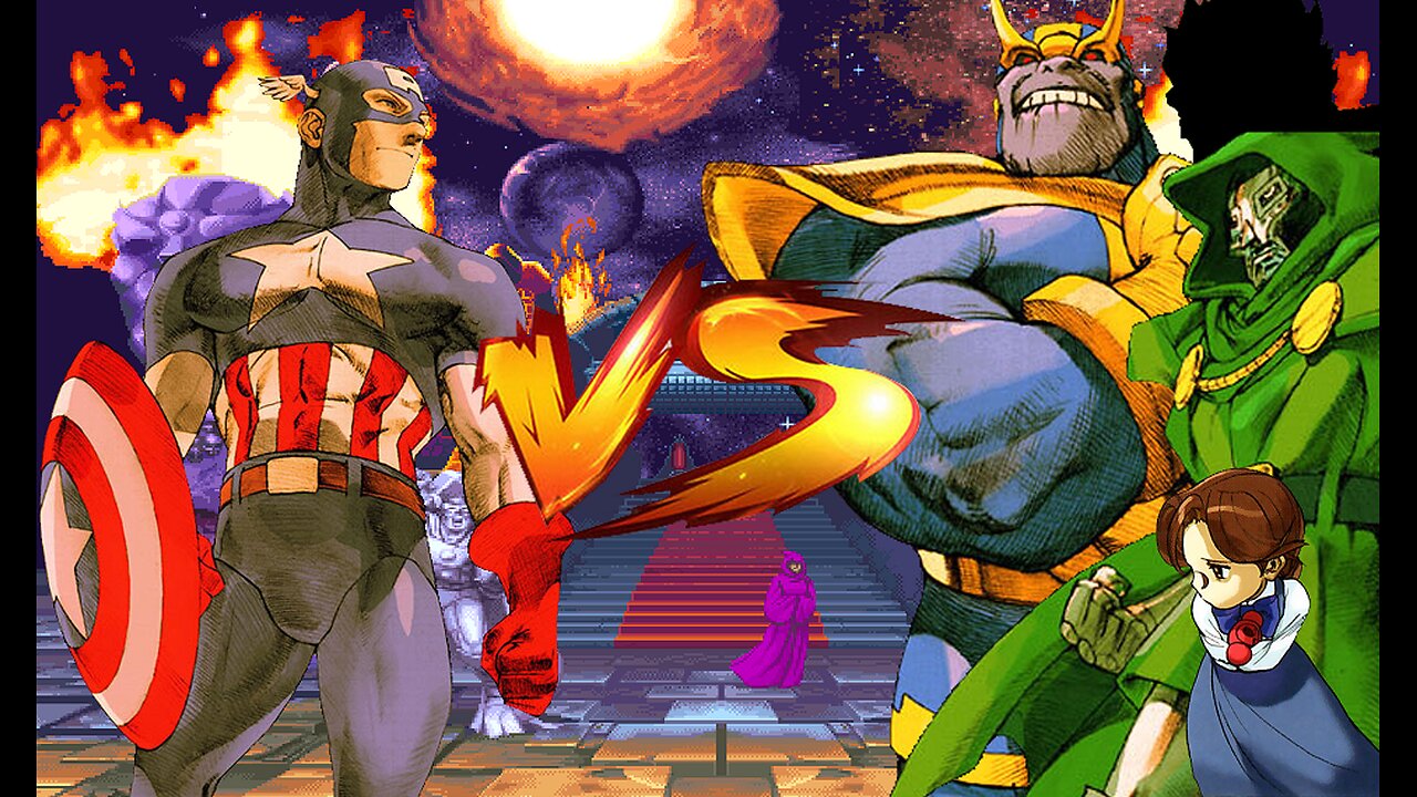 [REQUESTED] #074: MARVEL SUPER HEROES Intro Fights: Captain America / Doctor Doom / Thanos / Anita