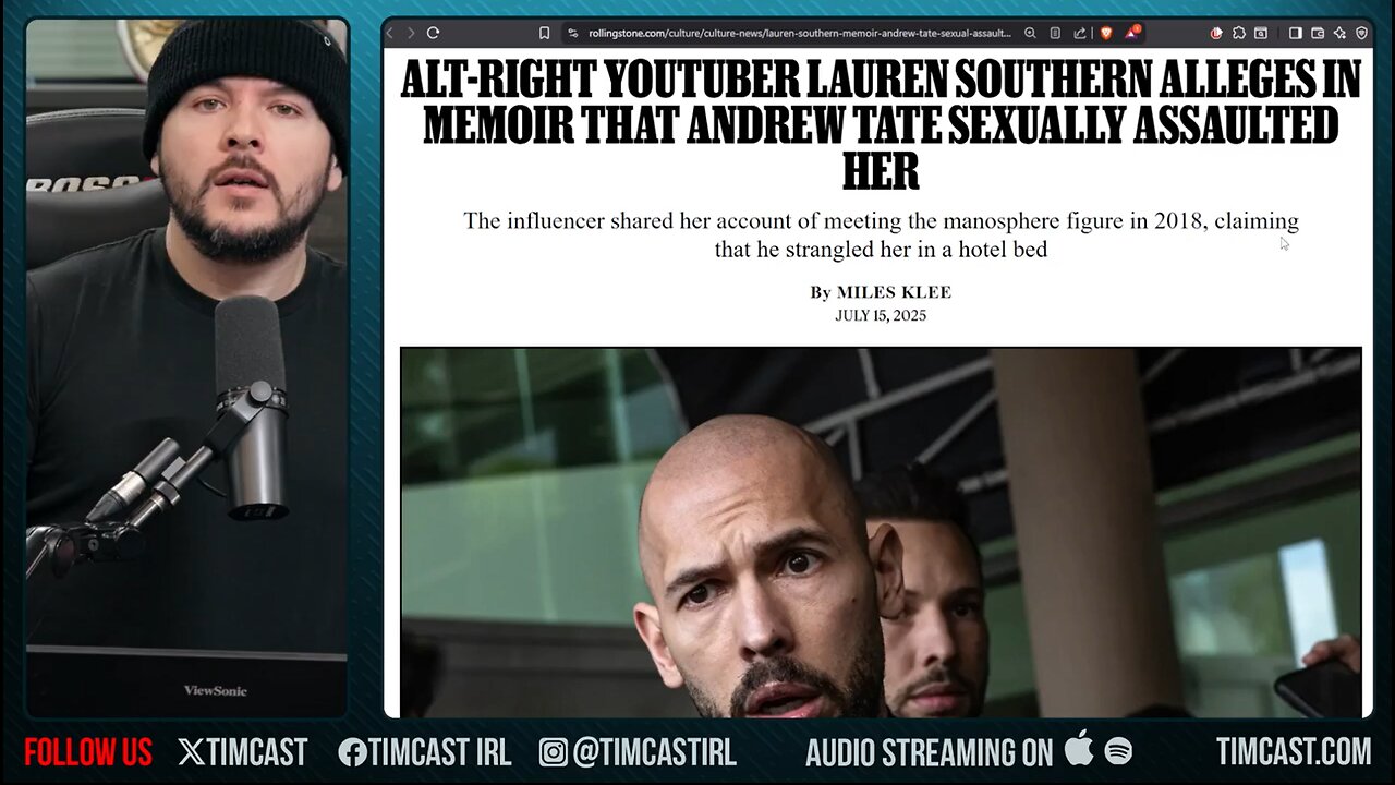 Lauren Southern ACCUSES Andrew Tate, NEW BOOK Makes Claims About Tommy Robinson & Tate | Tim Pool