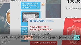 Agent/Bot vs Just Butthurt Poll & bitdefender/wordpress/CIA/[X] commy Controlled!