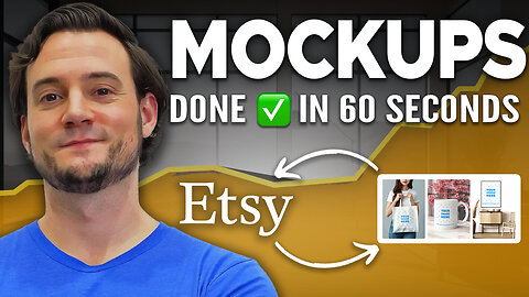 How I Create Stunning Product Mockups & Sync to Etsy in Seconds⌚