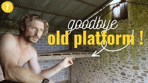 7 - Say GOODBYE to the Old Platform in the Barn & Chicken Coop Attic CLEARED.