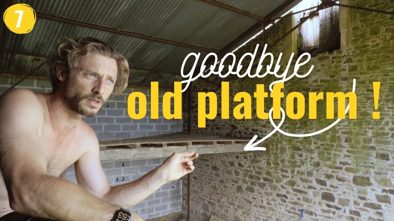 7 - Say GOODBYE to the Old Platform in the Barn & Chicken Coop Attic CLEARED.