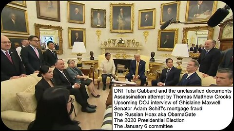 Trump says Obama guilty of treason at Oval Office press briefing - July 22, 2025
