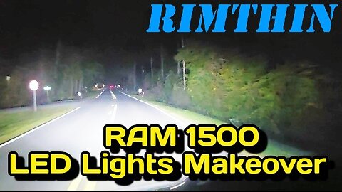 RIMTHIN LED Low/Hi Beam Headlights and Fog Lights Install in 4th Generation 2018 RAM 1500 Laramie
