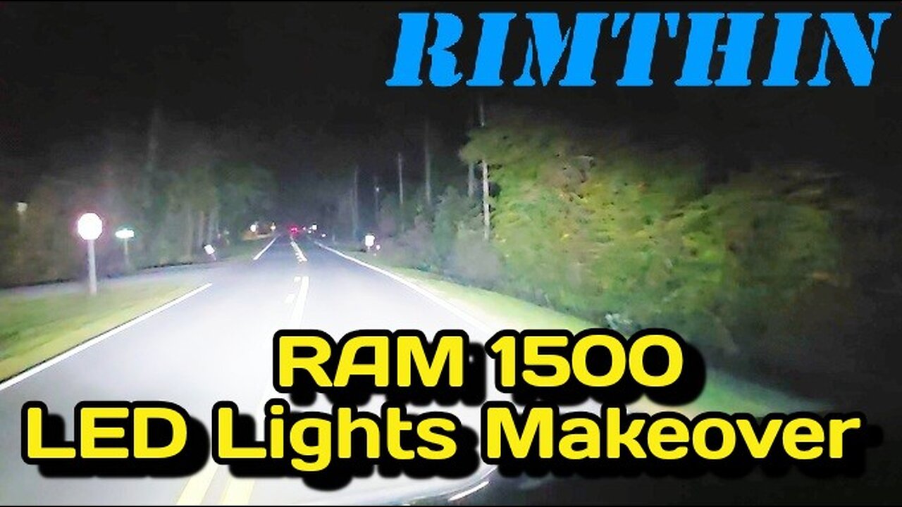 RIMTHIN LED Low/Hi Beam Headlights and Fog Lights Install in 4th Generation 2018 RAM 1500 Laramie