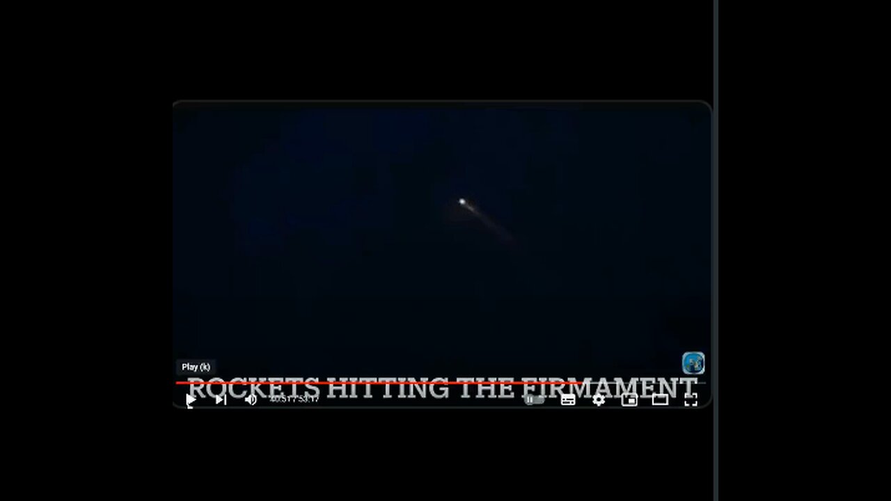 Rockets hitting the firmament? Could be.