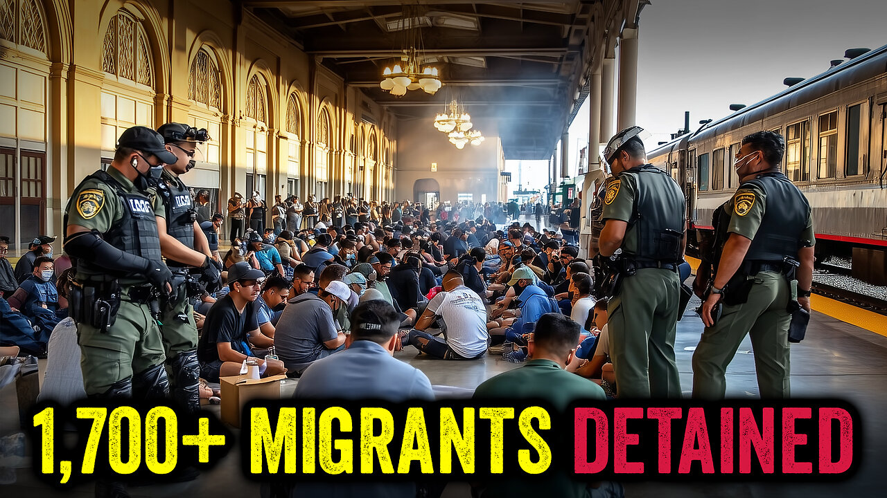 ICE Agents SURROUND Texas Train Station! 1,700 Migrants DETAINED In Hours!!!