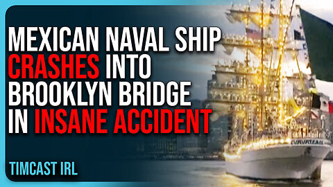 Mexican Naval Ship CRASHES Into Brooklyn Bridge In INSANE Accident
